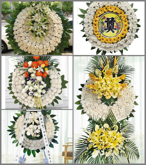 福建漳州平和县山格镇三美村花圈速递